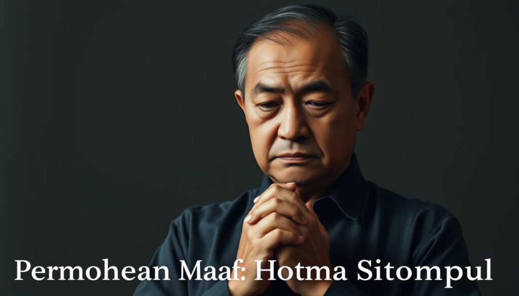 Hotma Sitompul meminta maaf