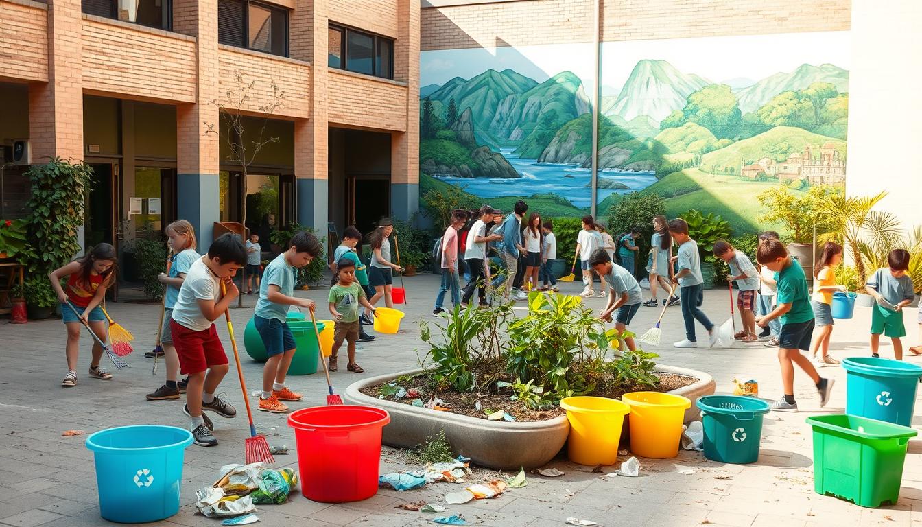 Kegiatan Lingkungan di Sekolah, Menjaga Kebersihan