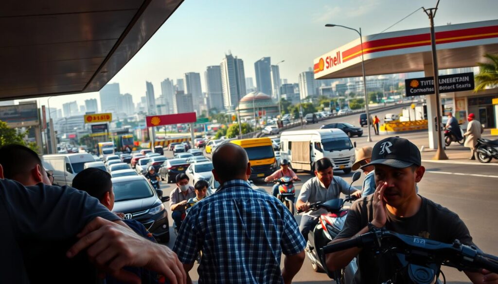 Reaksi Pengendara di Bekasi